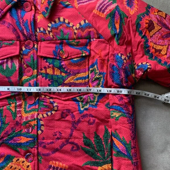 Farm Rio Mixed Prints Tapestry Reversible Jacket - Picture 11 of 15